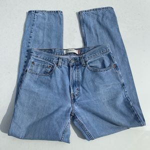 Levi’s light wash straight leg jeans